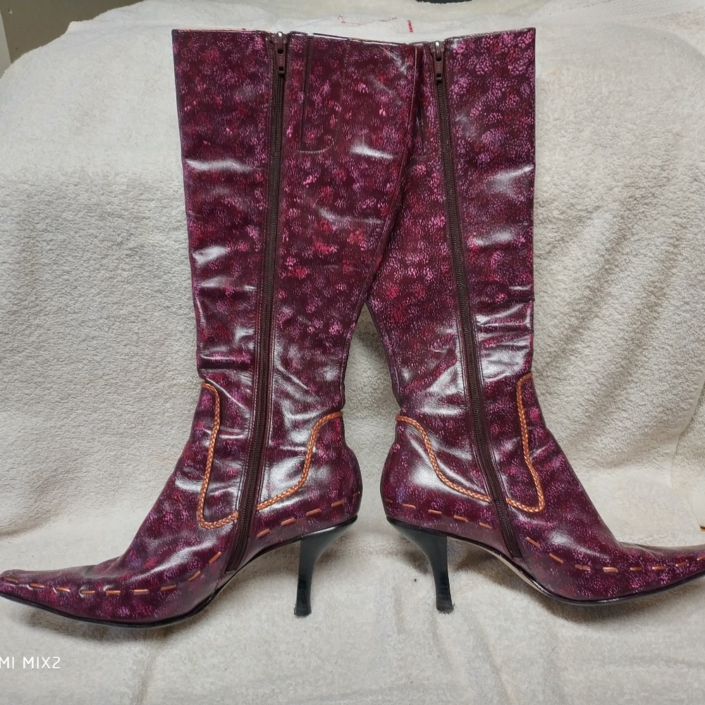 Nine West, Cranberry with pink/copper boots - Picture 3 of 6